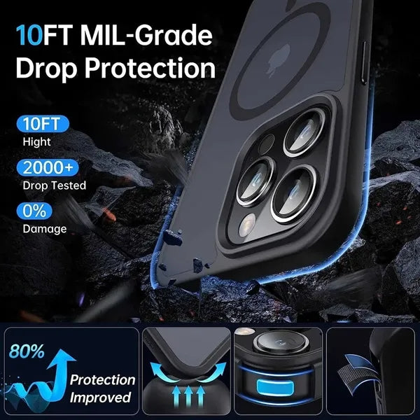 Slim Translucent Matte Magnetic Cases for Apple Phone