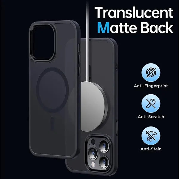 Slim Translucent Matte Magnetic Cases for Apple Phone