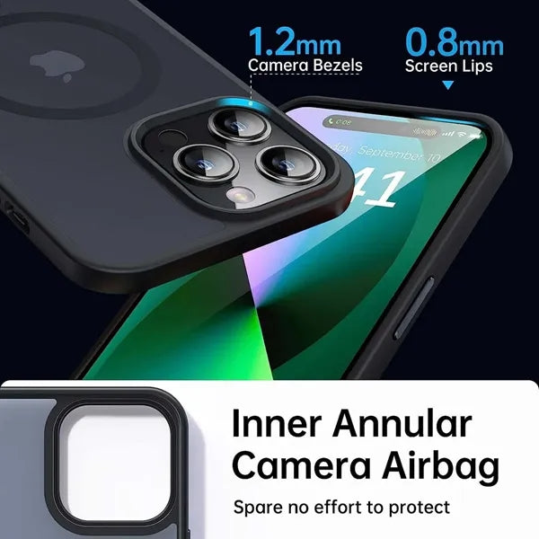 Slim Translucent Matte Magnetic Cases for Apple Phone