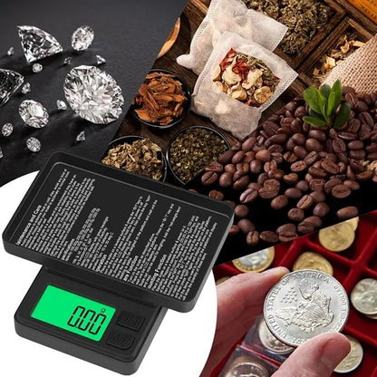 Digital Pocket Scale 1000g x 0.01g Precision Gram Weigh
