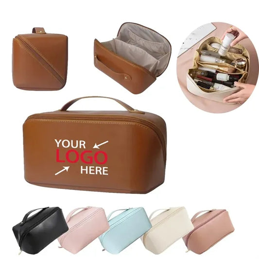 Large Capacity Travel Cosmetic Bag with Handle