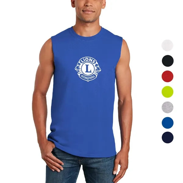 Gildan 6.1 oz 100% Preshrunk Jersey Knit Sleeveless T-Shirt