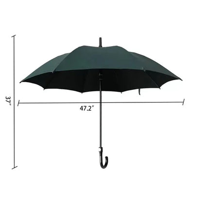 All-Fiber Golf Umbrella With Curved Handle