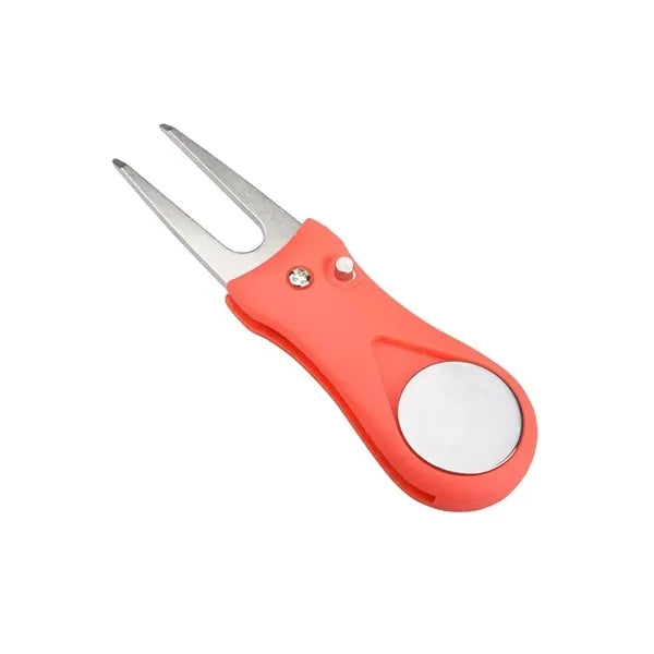 Foldable Golf Divot Repair Tool with Marker