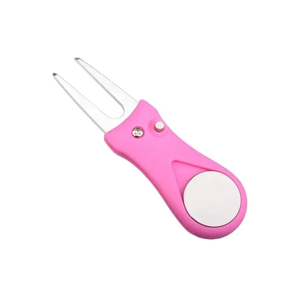 Foldable Golf Divot Repair Tool with Marker