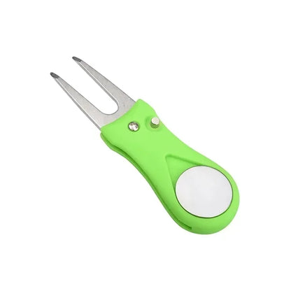 Foldable Golf Divot Repair Tool with Marker