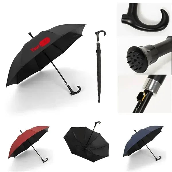 Hiking Umbrella With Ergonomic Handle Customizable Logo