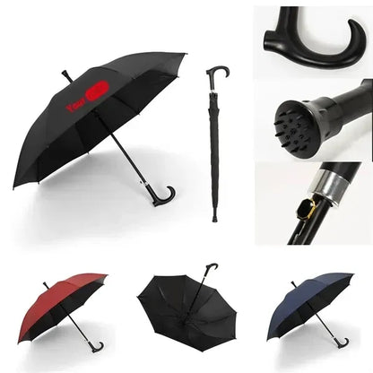 Hiking Umbrella With Ergonomic Handle Customizable Logo