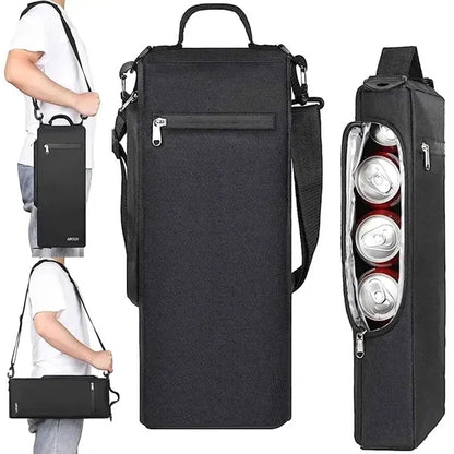 Golf Cooler Bag Holds 6 Pack Cans or 2 Bottles of Wine