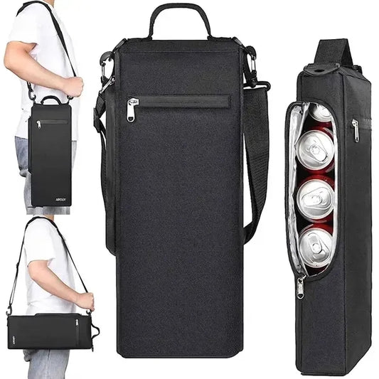 Golf Cooler Bag Holds 6 Pack Cans or 2 Bottles of Wine