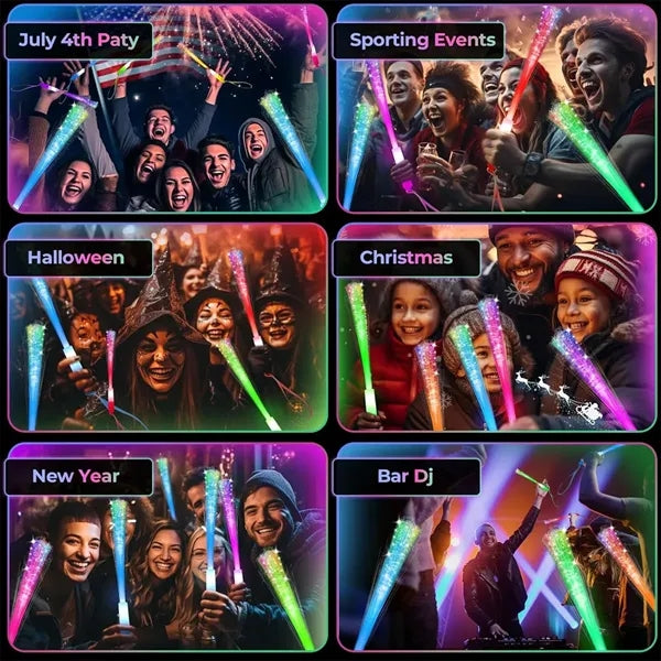 Glow Fiber Sticks LED Light Wand