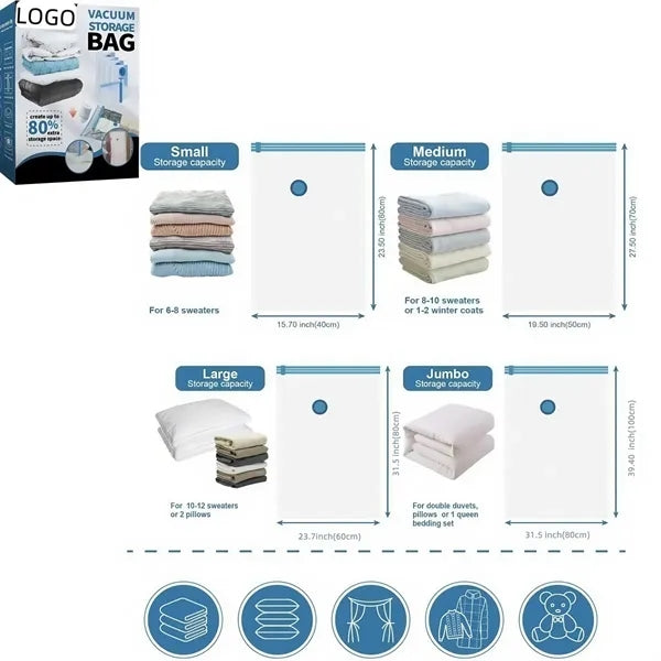 17 Pack Vacuum Storage Bags With Pump