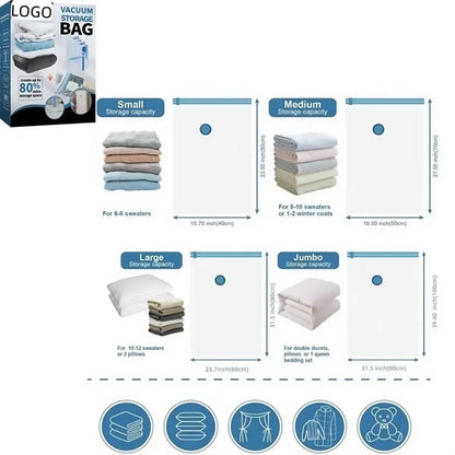 17 Pack Vacuum Storage Bags With Pump