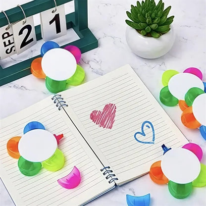 Floral 5-in-1 Highlighter Pen
