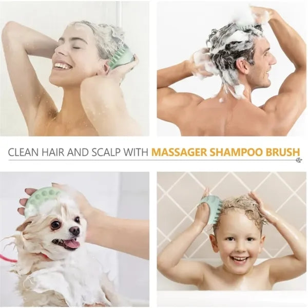 Wheat Straw Silicone Scalp Massager Brush