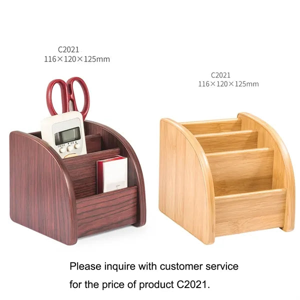 Wooden Desktop Stationery Storage Stand Dressing Box