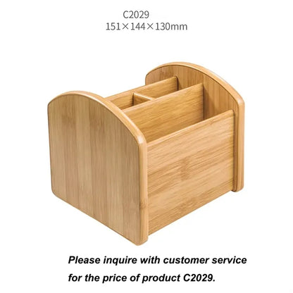 Wooden Desktop Stationery Storage Stand Dressing Box