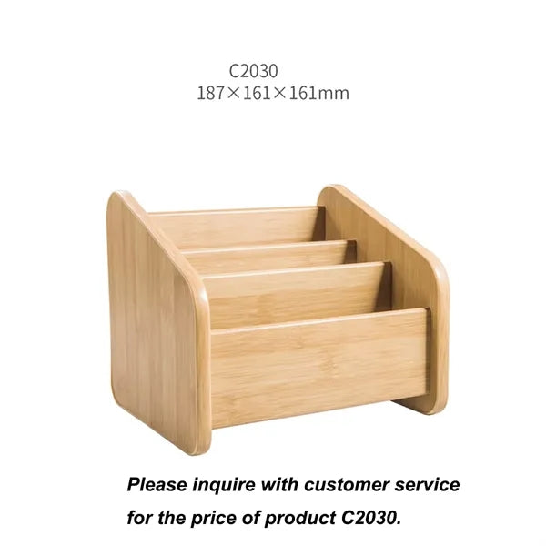 Wooden Desktop Stationery Storage Stand Dressing Box