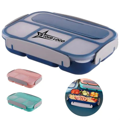 Divided Plastic Lunch Box For Students And Office Workers