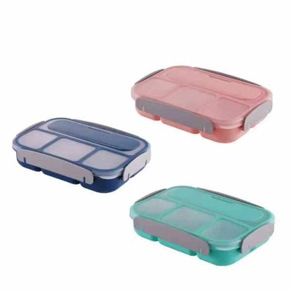 Divided Plastic Lunch Box For Students And Office Workers