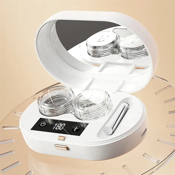 Portable Contact Lens Cleaning Rinsing And Sterilizing Box