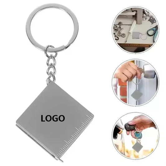 Compact Retractable Tape Measure Keychain