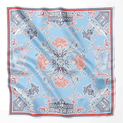 Custom Full Color 12 Momme Twill Mulberry Silk Neck Scarf