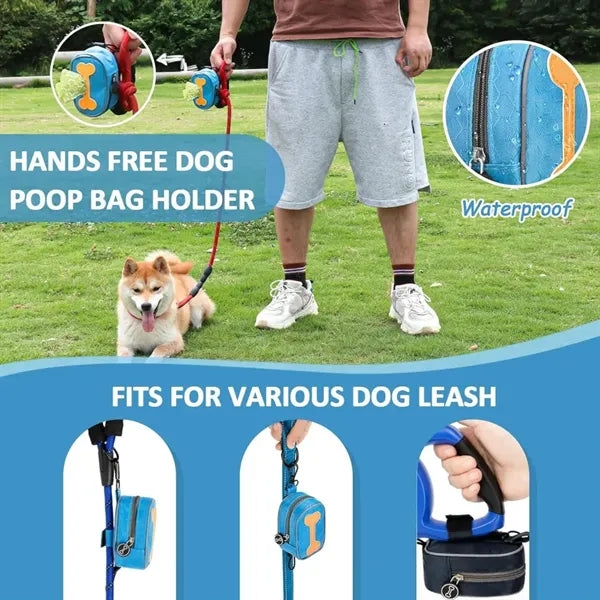 Hands Free Dog Poop Waterproof Bag Holder