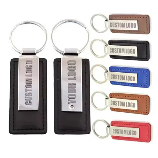Polyurethane Leather Metal Key Chain