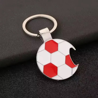 Football Corkscrew Keychain