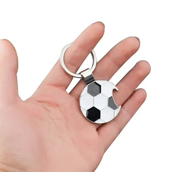 Football Corkscrew Keychain