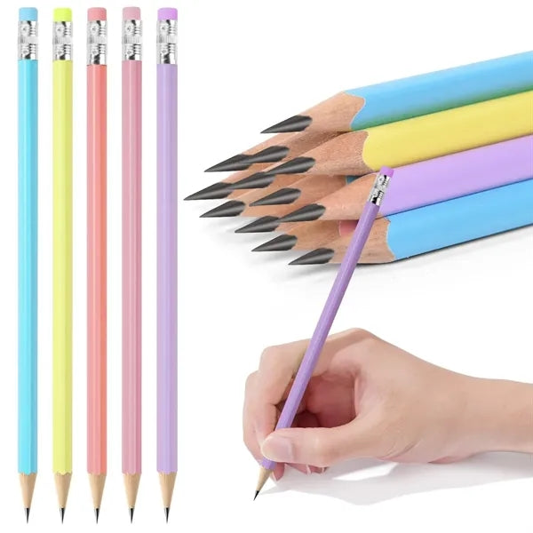 Wooden Pencils - Smooth Writing & Easy Sharpening