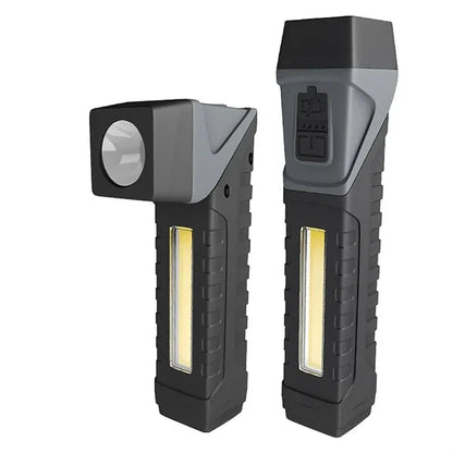 Magnetic Rotating COB Flashlight w/ Strong Beam