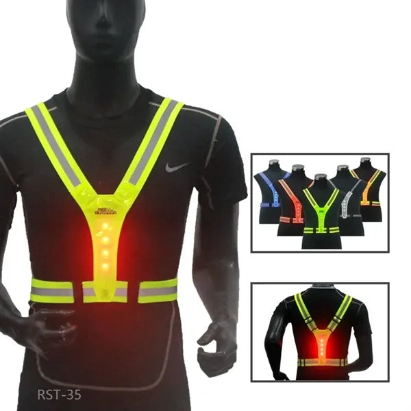 V-Shaped LED Reflective Vest