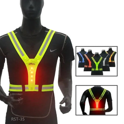 V-Shaped LED Reflective Vest