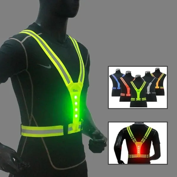 V-Shaped LED Reflective Vest