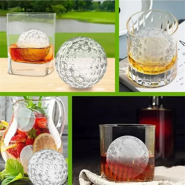 Golf Ball Ice Molds ( 2.8 " x 2.9"  )