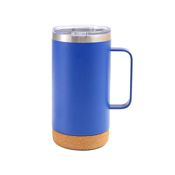 16oz Tumbler With Handle  Wooden Bottom