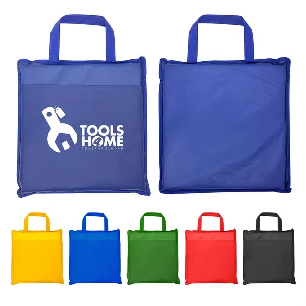 Customized Non Woven Stadium Cushion w/Pocket