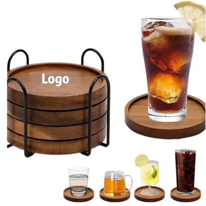 Eco-Friendly Wooden Round Coasters