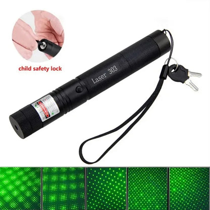 USB Laser Pointer Flashlight Green Red Blue Purple Light