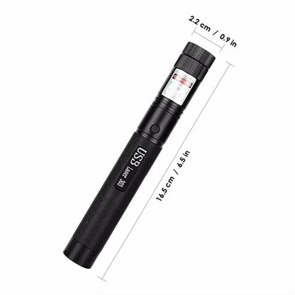 USB Laser Pointer Flashlight Green Red Blue Purple Light