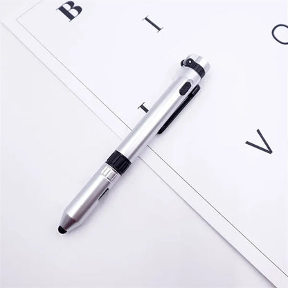 Multifunctional 6 In 1 Compass Flashlight Touch Screen Pen