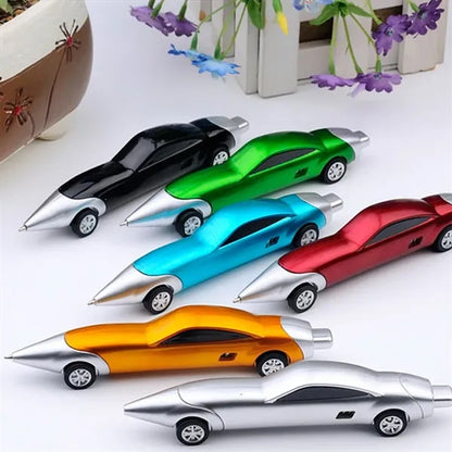 Car Shape Ballpoint Pen With Sliding Wheels Creative Gift