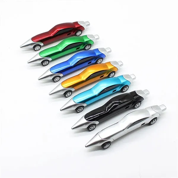 Car Shape Ballpoint Pen With Sliding Wheels Creative Gift