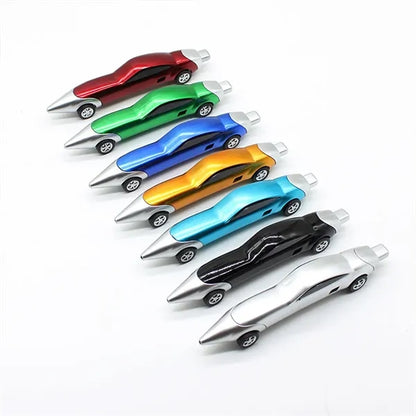 Car Shape Ballpoint Pen With Sliding Wheels Creative Gift