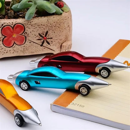 Car Shape Ballpoint Pen With Sliding Wheels Creative Gift