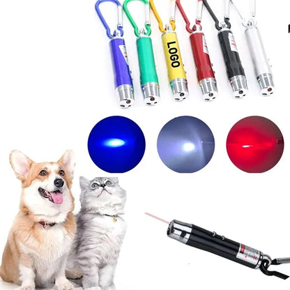 3 in 1 Infrared Laser UV LED Flashlight Keychain