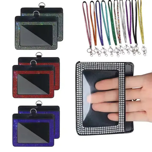 Bling Badge Lanyard With ID Holder