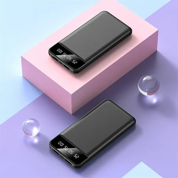 Ultra Thin 10000mAh Power Bank With LED Flashlight